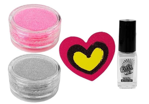 Nail Art Kit Glitter annostelija kuvioita