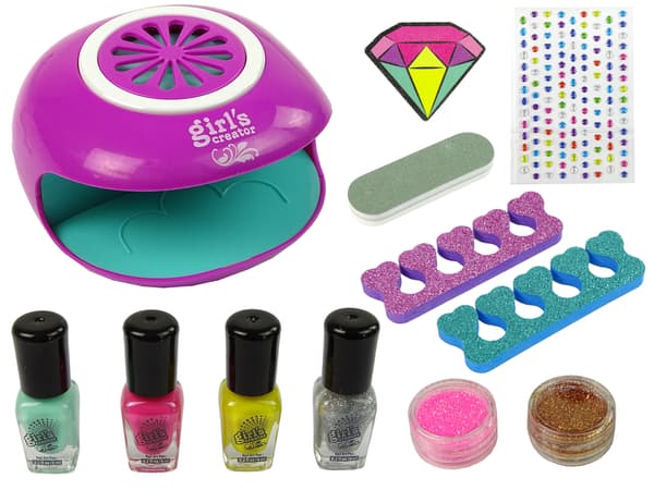 Kynsilakka Lamp Diamonds Glitter Set