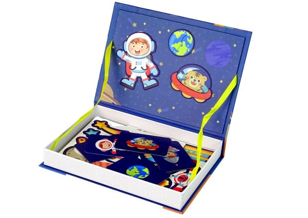 Magnetisk puslespil Book Space Stars