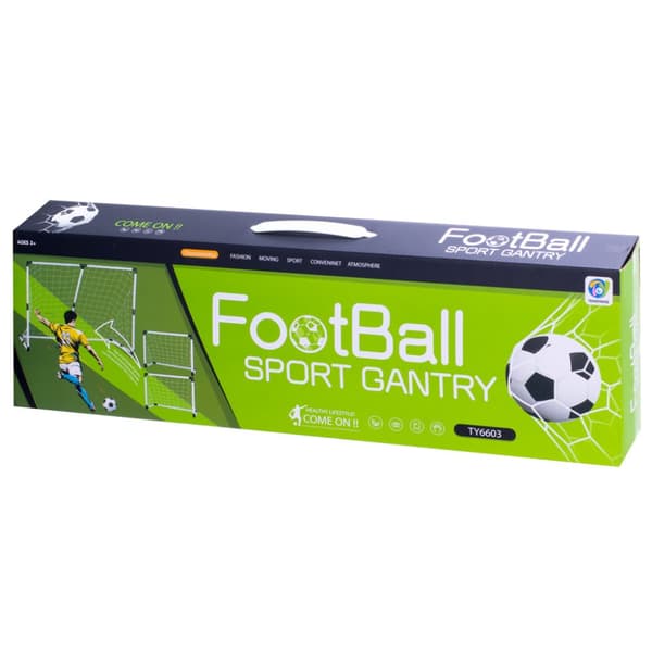 Fodboldmål til børn 2i1 143x110x70cm