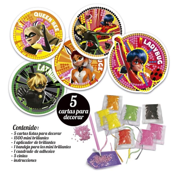 Miraculous Ladybug glitter mosaics