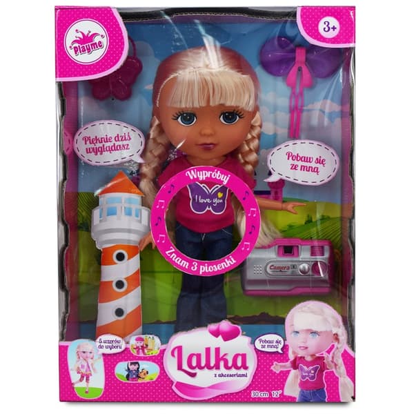 Playme - Explorer dukke med tilbehør (30 cm)