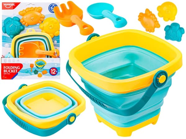 Taitettava silikonikumpo + tarvikkeet, muotit Sand Play Set