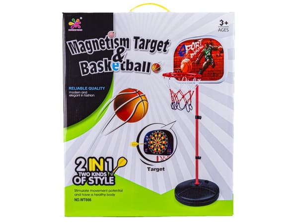 Spilsæt 2i1 Basketball Dart Dart 166cm