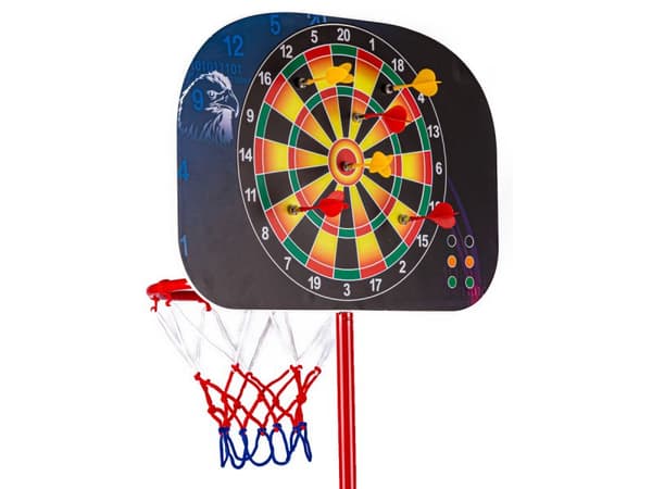 Spilsæt 2i1 Basketball Dart Dart 166cm