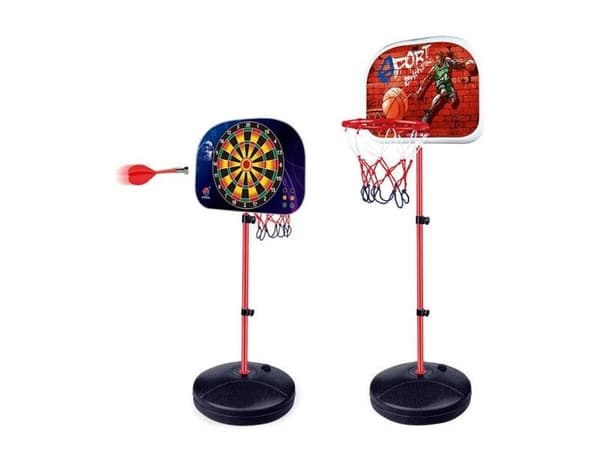Spilsæt 2i1 Basketball Dart Dart 166cm
