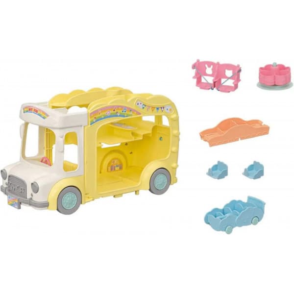 Sylvanian Families - 3-etagers bus med legeplads