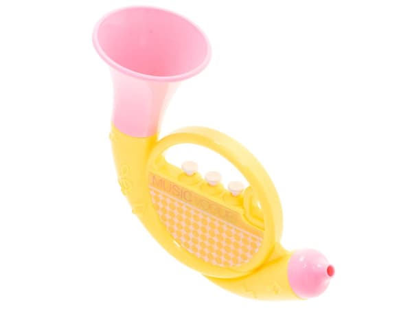 Musikinstrument trumpet tamburin flöjt skallror presentset för barn