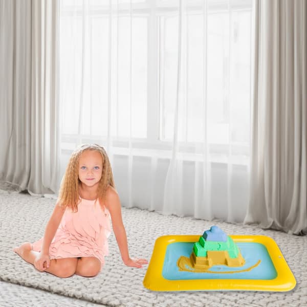 Uppblåsbar sandlåda för kinetisk sand, färger 56cm x 40cm
