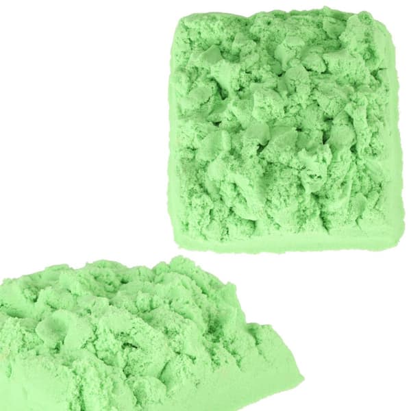 Kinetisk sand 1 kg i en grøn pose