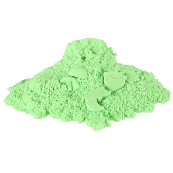 Kinetisk sand 1 kg i en grøn pose