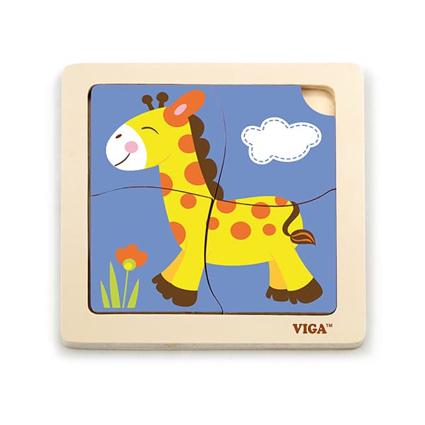 Viga 51319 Puslespil på en blok - Giraf