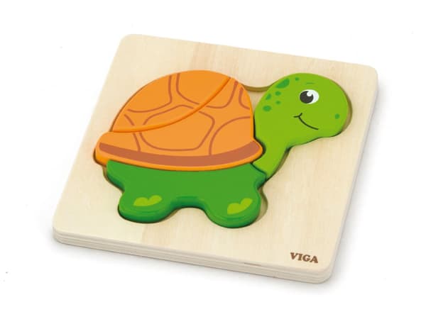 Viga 59933 Babys første puslespil - en skildpadde