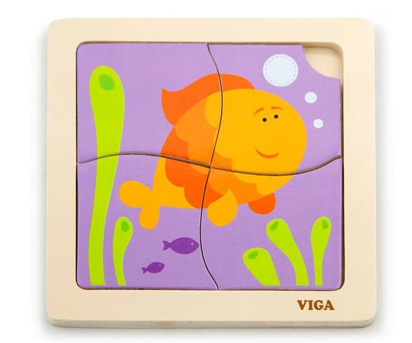 Viga 50144 Puslespil på blok - fisk