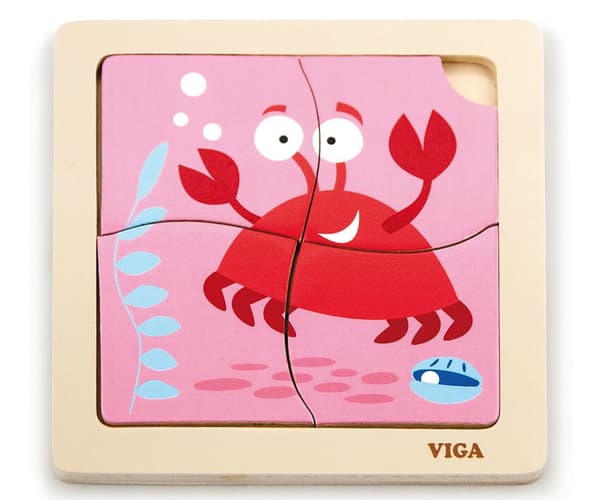 Viga 50146 Puslespil på pude - krabbe