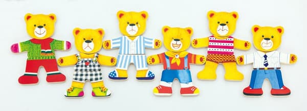 Viga 56401 Bamse - drengeudklædningspuslespil