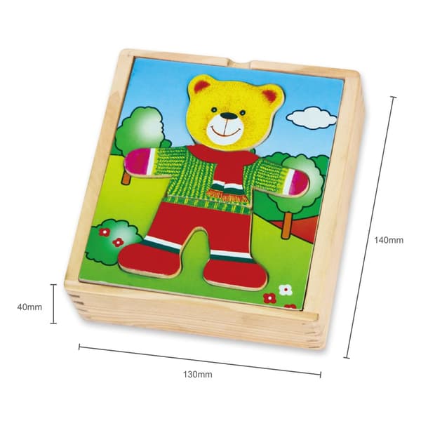 Viga 56401 Bamse - drengeudklædningspuslespil