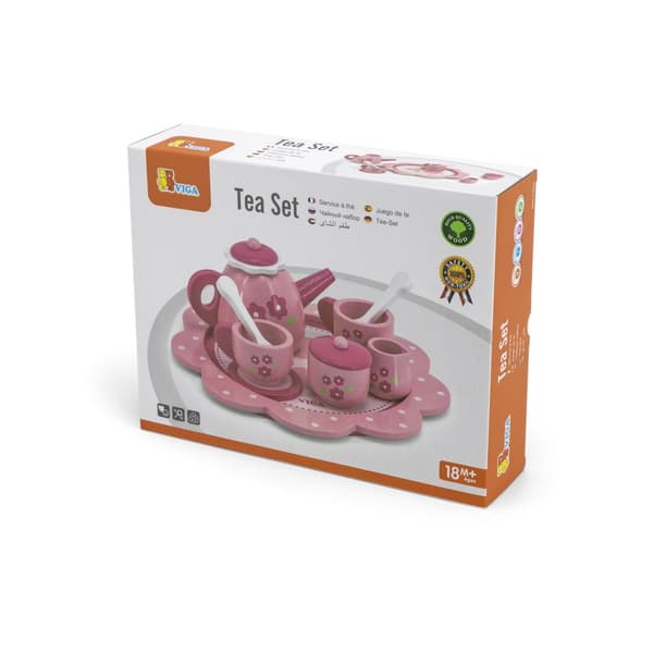Viga 44543 Pink blomster te og kaffe service
