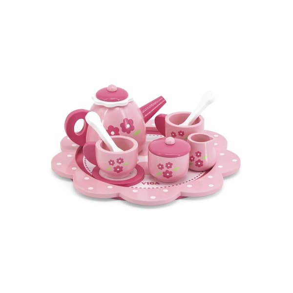 Viga 44543 Pink blomster te og kaffe service