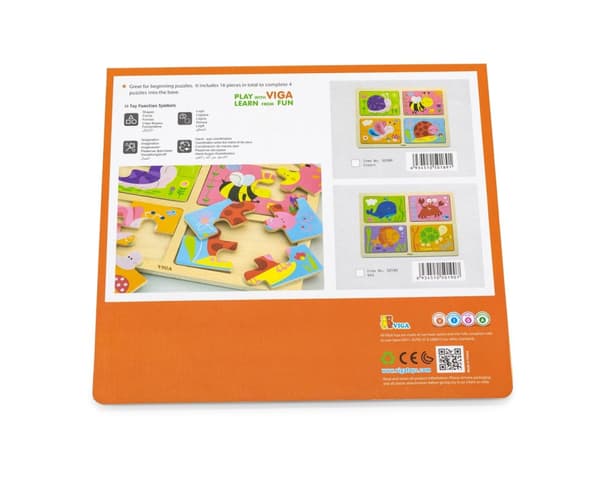 Viga 50190 Puzzle 4in1 pohjassa - meri