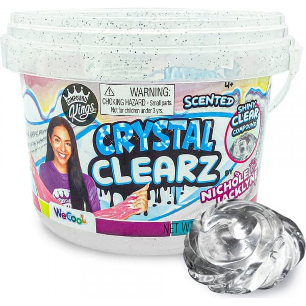 Compound Kings Crystal Clearz - klar slime 1,2 kg