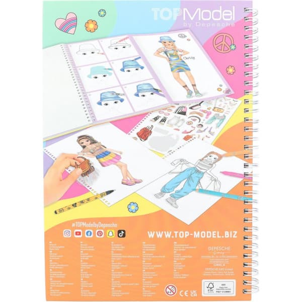 TOPModel designbog & farveblyanter