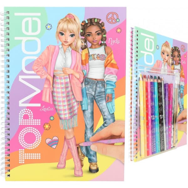 TOPModel designbog & farveblyanter