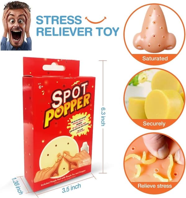 Pimple Popping Toy – Sjovt næseformet stresslegetøj til bumspressning