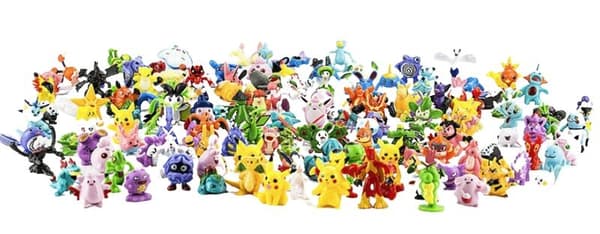 100 st Mycket Fina Söta Pokémon Figurer Pokemon Innehåll Pikachu