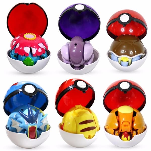 Pokemon Pokémon Pokéball  POP Action Poke Ball - 6st modell