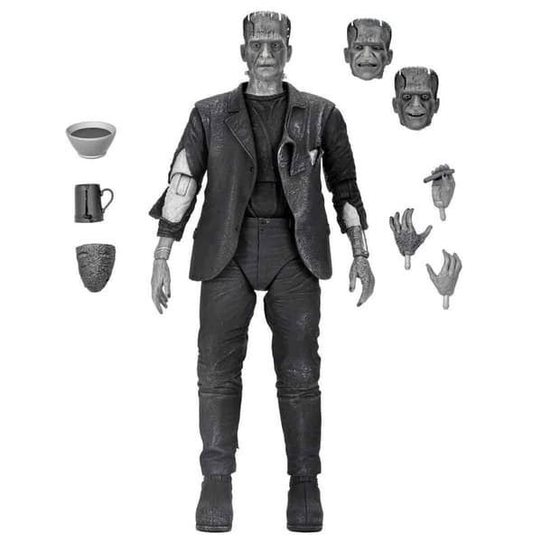 Universal Monsters The Bride of Frankenstein Ultimate Bride of Frankensteins Monster B&#38;W Version. figure 18cm