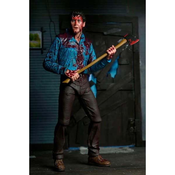 Evil Dead Bloody Ash &#38; Cheryl Williams Ultimate set 2 figures 18cm