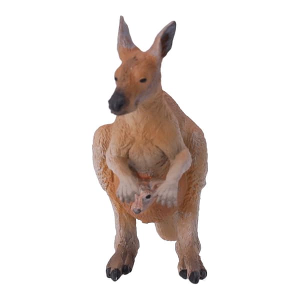 Samlefigur af en Kanga med en unge, Papo