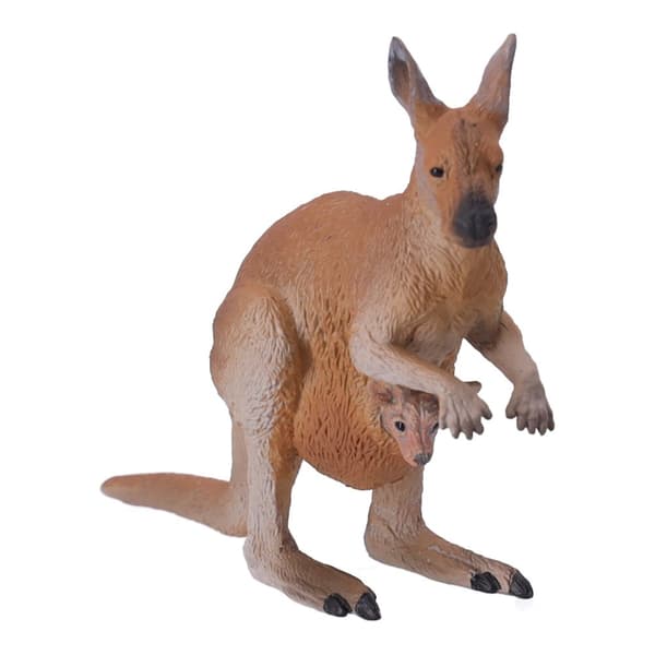 Samlefigur af en Kanga med en unge, Papo