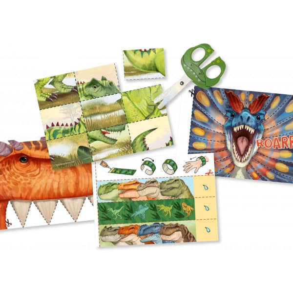 Dino World Klip og leg - aktivitetsbog