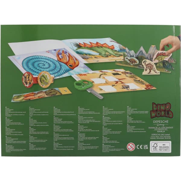 Dino World Klip og leg - aktivitetsbog