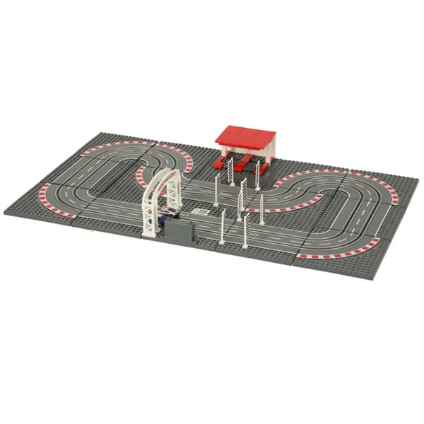 Sähköinen poliisin kilpa-autorata + 2 autoa GD-02 rakennuspalikat