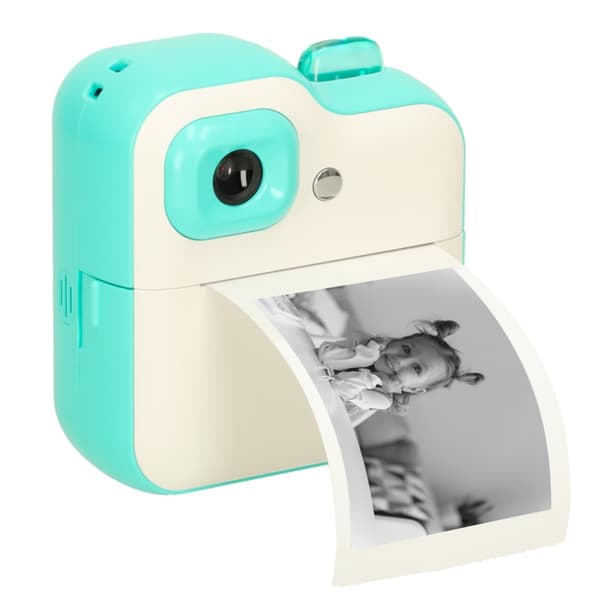 Instant kamera, termisk printer, grøn, 1GB, 24mpx
