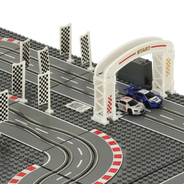 Elektrisk politi racerbilbane + 2 biler GD-02 byggeklodser