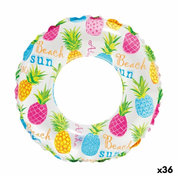 Oppustelig flydende donut Intex Ø 51 cm (36 Enheder)