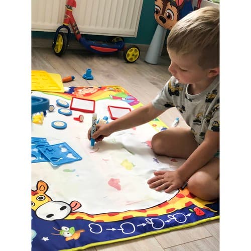 Vesipiirustusmatto XXL100x80 cm setti 22443
