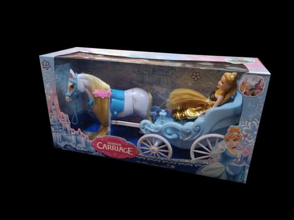 Prinsessan och den vita boken: Set med vagn och docka