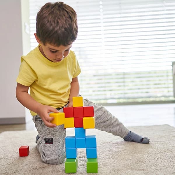 Geomag magicube farvede magnetiske terninger lavet af genbrugsmateriale