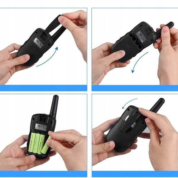 SHONA T388 WALKIE TALKIE 2 stk til børn 10 toner lommelygte VOX
