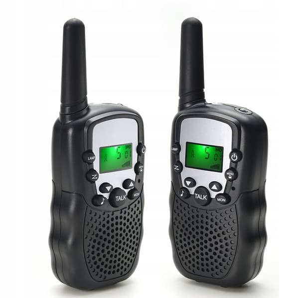 SHONA T388 WALKIE TALKIE 2 stk til børn 10 toner lommelygte VOX