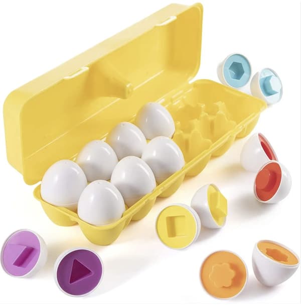 Montessori pædagogisk puslespil Æg Match Shape