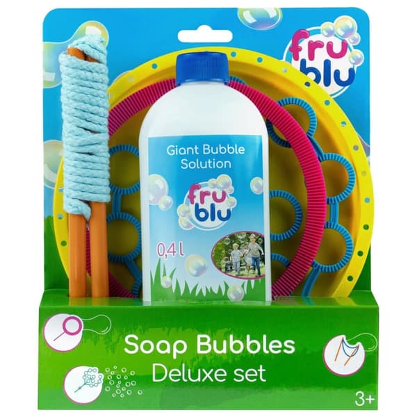 Fru Blu Bubbles - Setti Deluxe naru, lautanen, vanne, puu + neste 400 ml