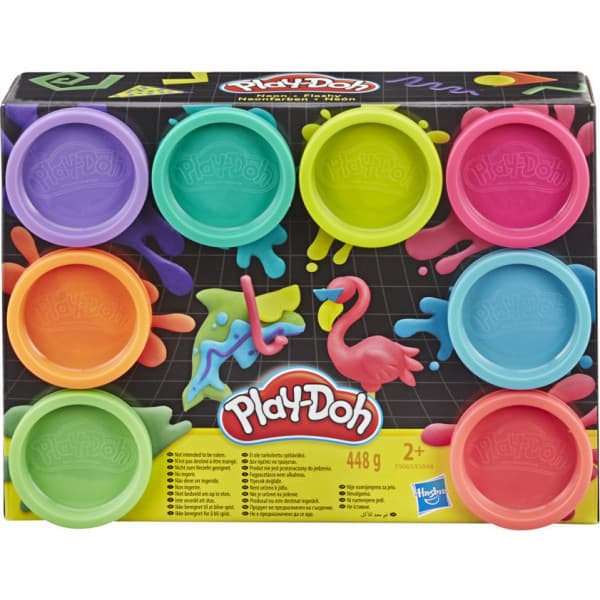 PLAY-DOH Neonfärger -modellera lera förpackning