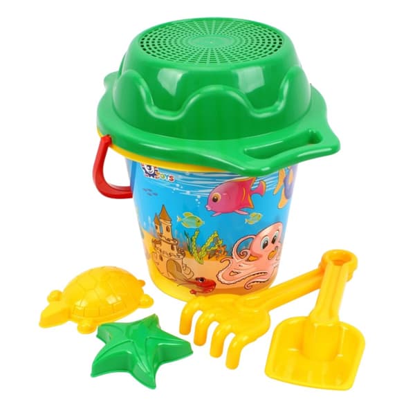 Sand Play Set Kauhasiivilä Harava Lapio Hiekkarakennus 1448