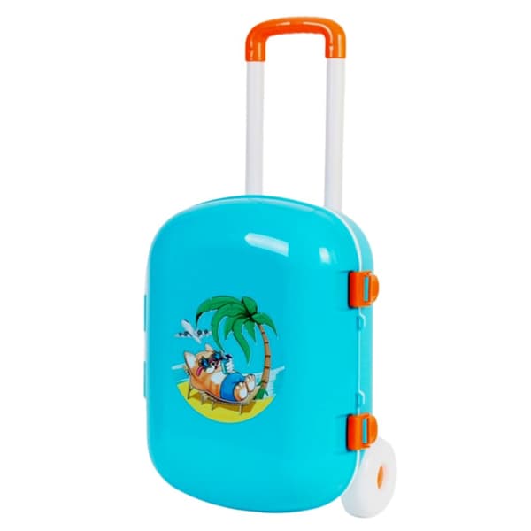 Lasten matkalaukku lukittava pyörille Holiday Graphics mukava kahva 6108